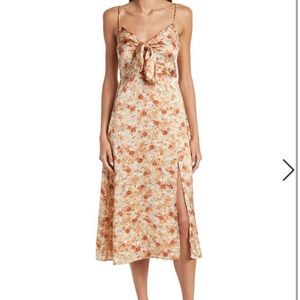 LUSH Floral Midi Dress NWOT